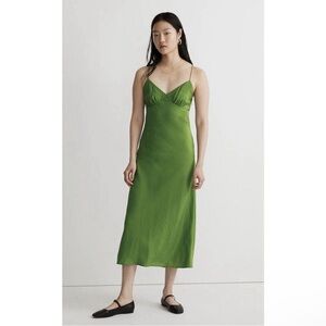 Madewell Layton Midi Slip Dress, Palm Leaf/8, Worn Only Once - Priced to Move